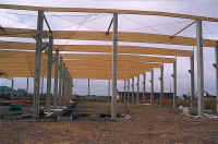 Charpente en bois lamell-coll